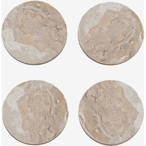 Pack de 4 posavasos redondos Ø10 cm en mármol Valtris SKLUM        (1/5)