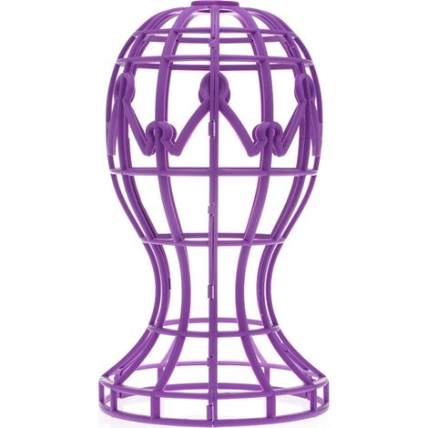 Soporte de plástico para pelucas, colgador de pelucas, secador de pelucas portátil y plegable para viajes, herramientas de peinado