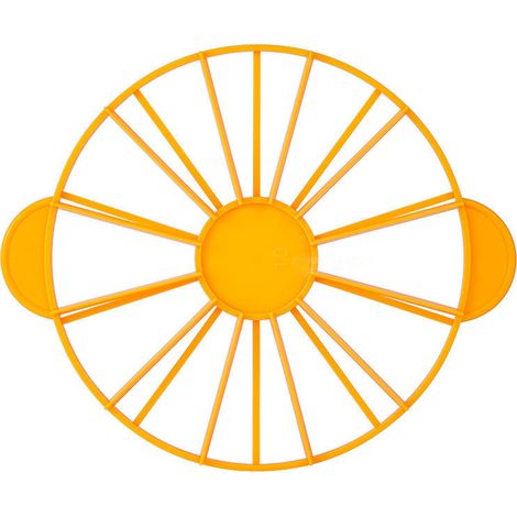 Marqueur de Portions de Gâteau Alimentaire, 10/12 Pièces, Diviseur à Gâteau Rond pour Parts Égales, Outil de Cuisson pour Pain et Gâteau, Jaune, 126g (1/5)