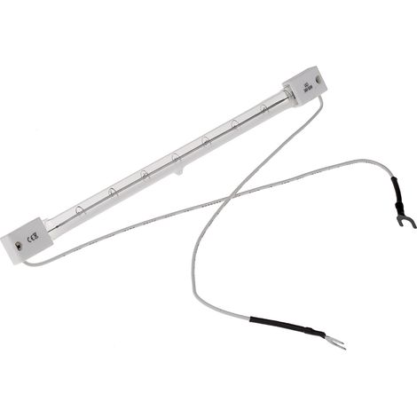 Lampe à infrarouge RS PRO 500 W, SK15 230 V x 20mm 216 mm Clair ( Prix pour 1 )