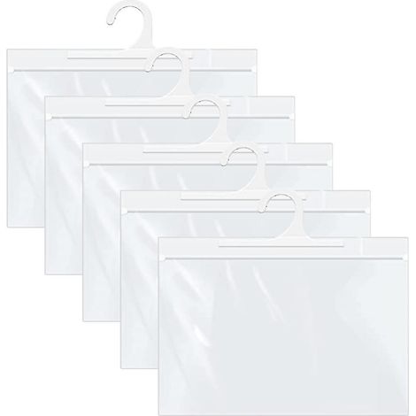Sac de rangement suspendu, sac transparent à crochet, adapté aux salles de classe, bibliothèques et autres.
