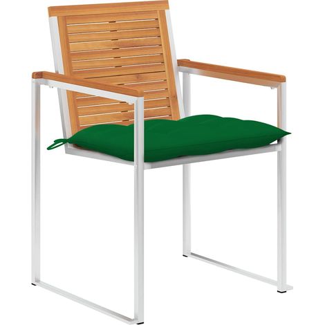 Maison Exclusive - Gartenstühle 8 Stk. mit Kissen Massivholz Akaz (1/5)