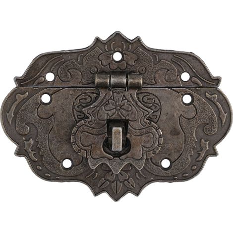 Fermeture En Alliage De Zinc - Serrure À Fermoir Pour Boîte En Bois - Design Rétro Bronze - 1 Pièce (1/5)