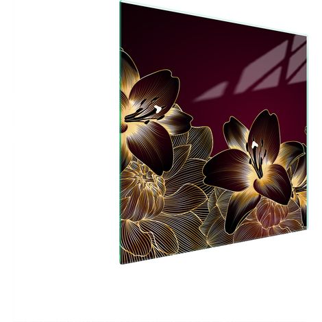 PLACA PROTECTORA DE VIDRIO PARA ESTUFA 50x52 ORQUÍDEA (1/5)