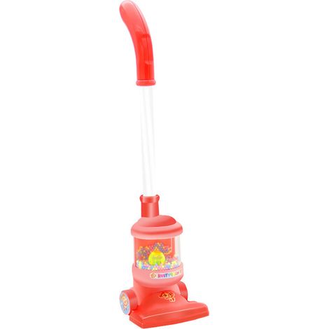 Aspirateur Jouet Enfant Réaliste avec Effets Sonores - Jouet d'Imitation Ménager Éducatif Orange (1/5)