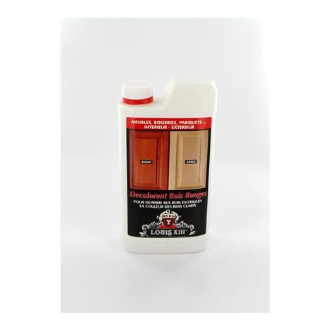 Décolorant bois rouge incolore 1 litre – Pour teinter bois exotiques – Application facile – Finition professionnelle – Avel