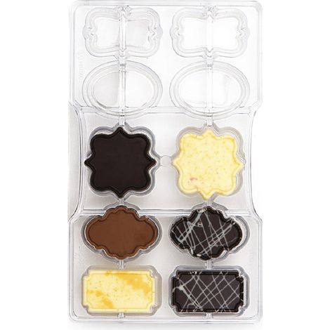 Molde profesional de chocolate para insignias (1/2)