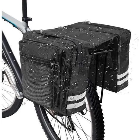 Sacoche Porte-Bagages Arrière - 30 L - Imperméable Nylon Haute Densité - Compatible Vélo Route Montagne Pliant - 1 Pièce