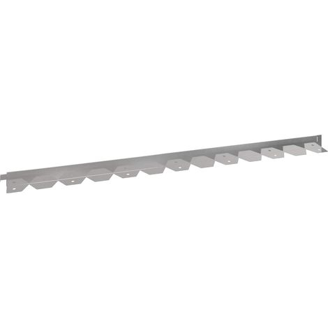Raseneinfassung 20 pcs 102 x 4 x 4 cm Stahl Silber vidaXL