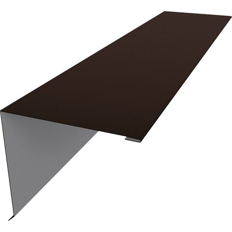 Pultdachfirst 110x100 mm L 2000mm, RAL 8017, 0,50mm