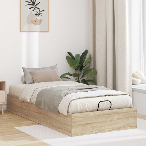 Estructura de Cama Ottoman Roble 203 x 90 x 25 cm