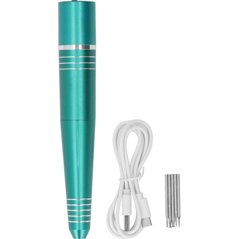 Mini-Elektro-Polierstift mit Akku für DIY-Gravur- und Schleifarbeiten, A66 Grün