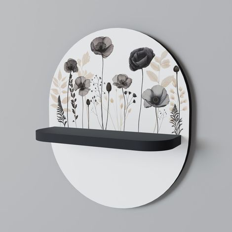 POPPY ALLURE Mensola ovale nera (1/5)