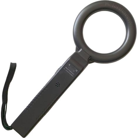 Détecteur Métaux Détecteur de métaux portatif sécurité circulaire Instrument détection pièces monnaie