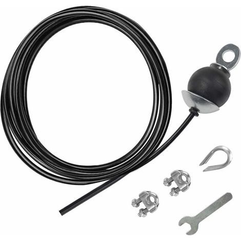 autres – Câble de gymnastique en acier 5mm – Capacité 150 kg – Accessoires de levage pour triceps, biceps et dos – Compatible machines à câble (1/4)
