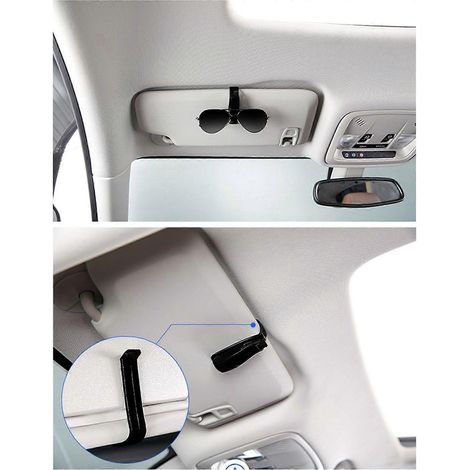 Support de lunettes de soleil pour voiture, clip de fixation, organisateur de lunettes, accessoires de voiture, fixation directe (1/4)