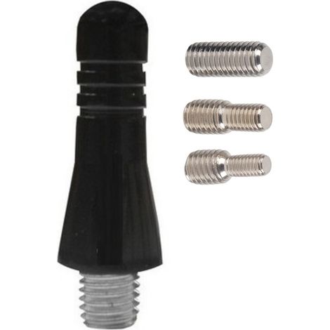 Antenne De Toit De Voiture Courte De 3 Cm Avec Adaptateurs Universels En Alliage à Fixation Multiple