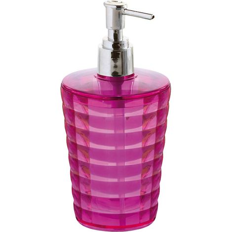 Distributeur de savon Rose, Ronde, en Plastique, 1 unité (1/2)