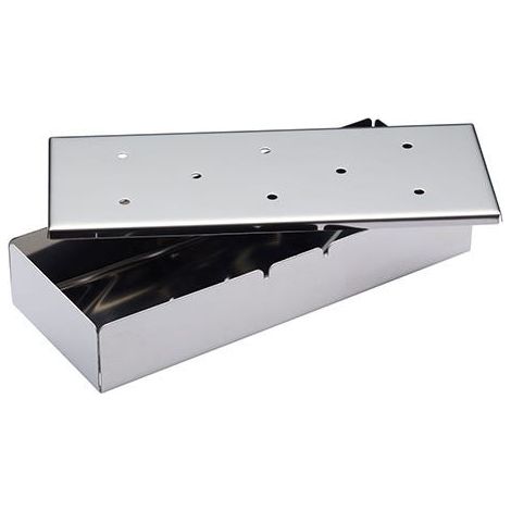 KitchenCraft Stainless Steel 22cm Wood Chip Smoker Box