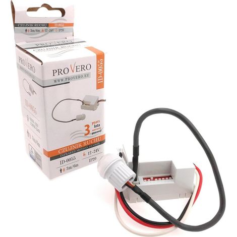 Sensore movimento PIR mini da incasso 12-24V IdeaLED (1/2)