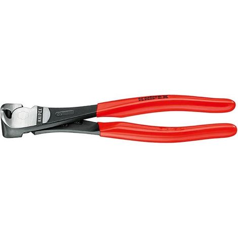 KNIPEX 67 01 160 Kraft-Vornschneider schwarz atramentiert 160 mm