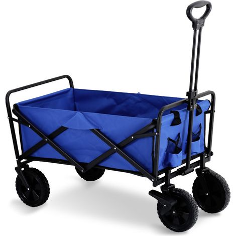 SWANEW Carrello a mano 100kg carrello porta attrezzi da giardino carrello a mano. carrello a mano 10Kg Bleu (1/5)