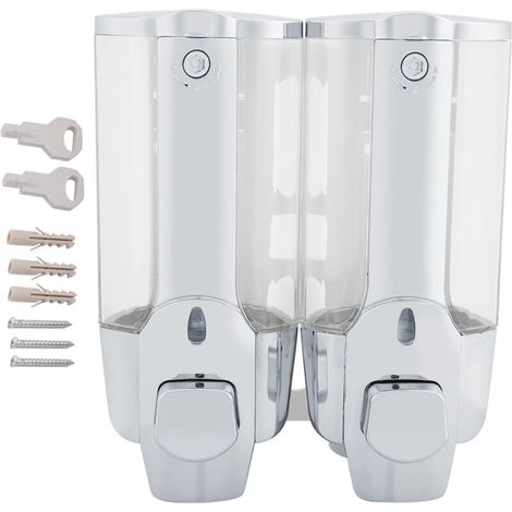 Distributeur mural de savon mousse et de lotion 350/700 ml (double sortie 700 ml) (1/5)