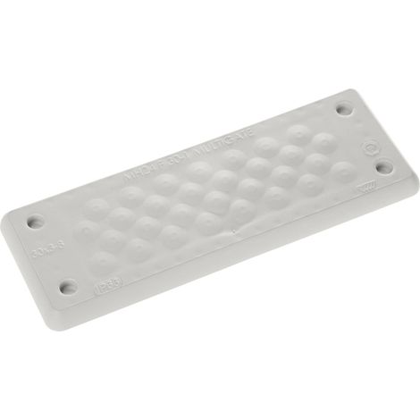 Trelleborg MH-24 F 30-1 LIGHT GREY UL94 V-0 IP65 TPE Screw Plaque traversante TPE gris 1 pc(s) X245482 (1/2)