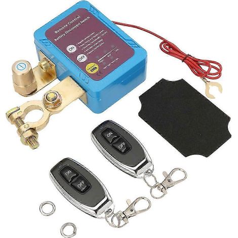 Disjoncteur de batterie 12V 240A pour télécommande, interrupteur d'arrêt automatique, compatible avec les appareils de télécommande pour voitures, camions, bateaux, etc. (1/5)