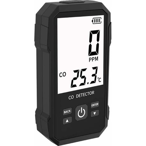 Detector de monóxido de carbono, analizador portátil de gases combustibles, detector de fugas de gas natural multifunción, alarma de respuesta rápida, detector de fugas de gas portátil, alarma Co,de D (1/5)