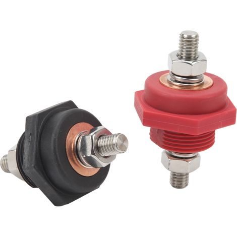 Connecteur de borne de batterie DC12V 3/8 po, passe-cloison pour câble de batterie, lot de connecteurs pour voitures, camping-cars et bateaux (1/5)