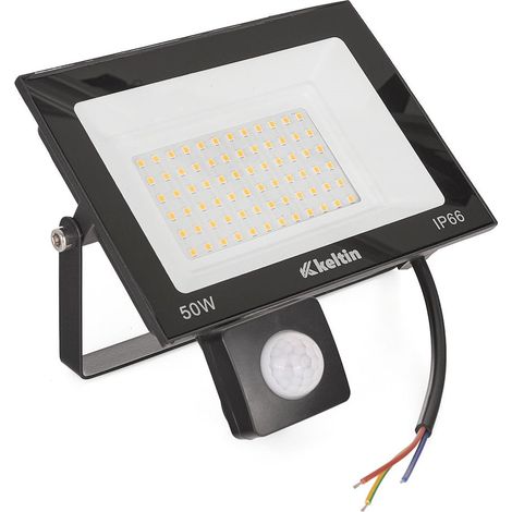 Proyector LED 50W Con Sensor De Movimiento Y Luz Cálida 2700K (1/5)