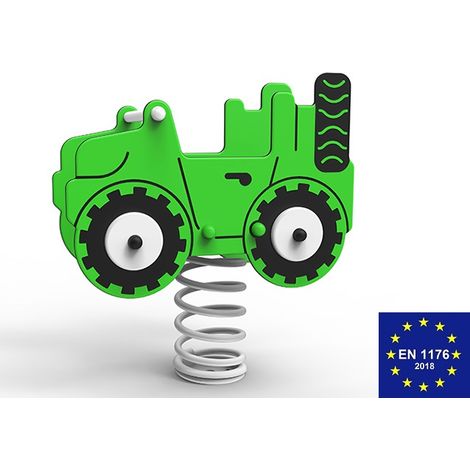 Jeep a Molla in Polietilene per Parco Giochi per Bambini Con Molla Filo 17,5 mm e Staffa OMEGA- ITALFROM (1/3)