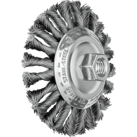 PFERD TOOLS COMBITWIST Kegelbürste gezopft KBG Ø 115x15 mm M14 Stahl-Draht-Ø 0,50mm Winkelschleifer (1) (1/5)