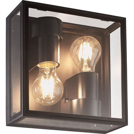 Plafonnier verbier gris fonce 2x20w max (1/5)