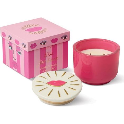 Candela in Vetro Charmed con Coperchio a Labbra Ciliegia Affumicata 226g PADDYWAX