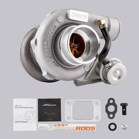 Maxpeedingrods – Turbo Billet Street GT2860 GT2871 T25 pour moteur 1.5L-2.0L – Puissance jusqu'à 350 CV – Bride T25 – Roue en alliage K419 (1/5)