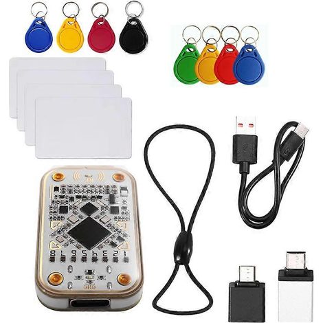 Chameleon V3.0 RFID-Chip-Lesegerät + 8 UID/CUID-Schlüsselanhänger + 4 UID-Karten (125 kHz, 13,56 MHz) + Smart-Label-Kopierer für ID-Chipkarten (1/5)