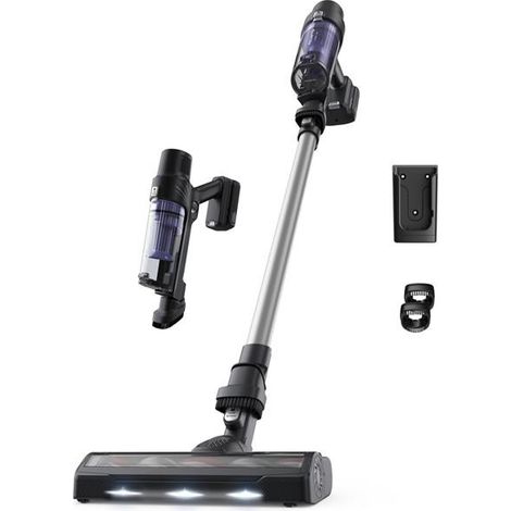 Rowenta – Aspirateur balai 2 en 1 sans sac – Autonomie 45 min – Puissance 150W – Moteur cyclonique pour aspiration efficace