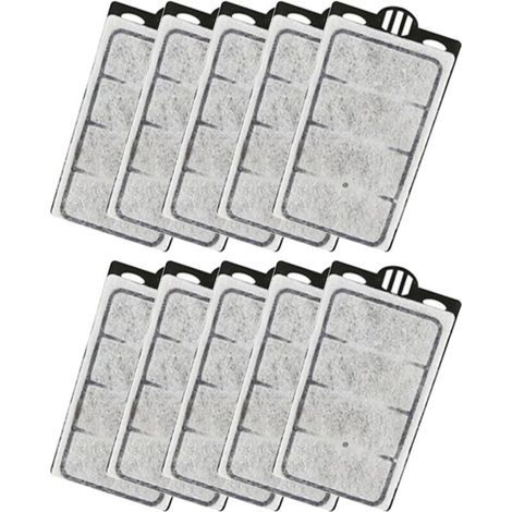 10 Pack Filter Replacement Plates, Turtle Tank Filter Sponges, Suitable for 3.5W 280L/H Low-Water Filter (1/4)