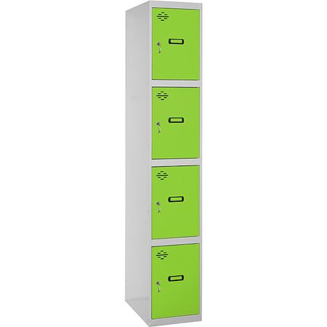 Casillero metálico SIMONLOCKER (180x30x50cm) GRIS Y VERDE (1/3)