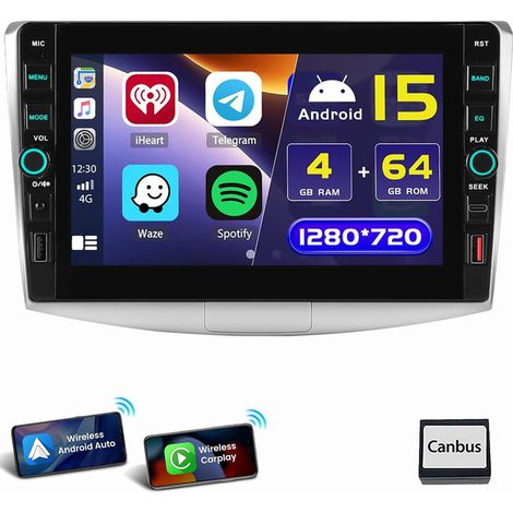 Pour VW Passat B7 2010-2015 10.1" Autoradio Apply CarPlay Android 15 USB Tyoe-C GPS Bluetooth 4+64G (1/5)