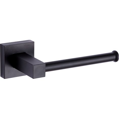 Noir Porte Rouleau Papier Toilette de support 304 de Acier Inoxydable de Porte-papier sans perçage Chrome Poli Surface Accessoirs Salles de Bains WC Porte Papier (1/4)