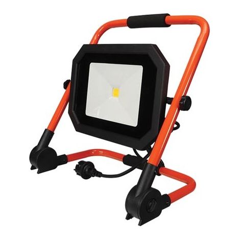 Projecteur De Chantier Portable Led Sur Tràpied - 50 W - 4000 K - C,ble De 1 5 M + Fiche Eu