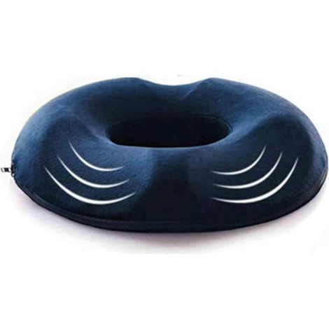 Coussin d'assise en forme de beignet pour soulager les douleurs lombaires, notamment le coccyx, les escarres, pendant la grossesse, idéal pour les chaises de bureau, les voitures et les femmes. (1/5)