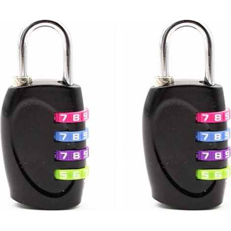 Mini cadenas à combinaison à 4 chiffres pour valises, école, salle de sport, boîte à outils (1/5)