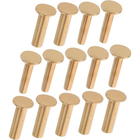 of 10 Copper Screws and Self Tapping Nuts for Teapot Knobs