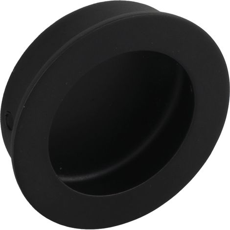 Technik Team Muschelgriff Edana II ø 40mm, Einlassgriff aus Edelstahl schwarz matt