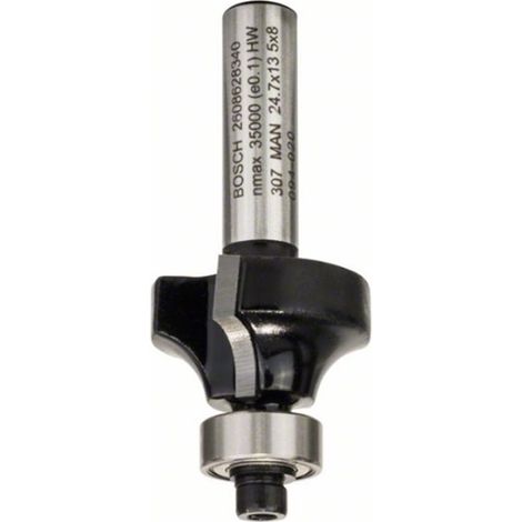 BOSCH  FRESA PARA REDONDEAR, 8 MM, R1 6 MM, L 13,2 MM, G 53 MM