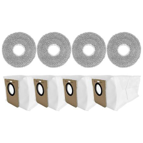NALOOKAMIC Lot de 8 sacs à poussière pour chiffons de nettoyage compatibles avec Xiaomi X20 Plus / X20 Max / X10+ / Mijia M30S/M40 et Dreame L10 Ultra / L20 Ultra / L30 Ultra (1/4)